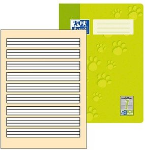 OXFORD Schulheft Lineatur 1 liniert DIN A4 ohne Rand, 16 Blatt