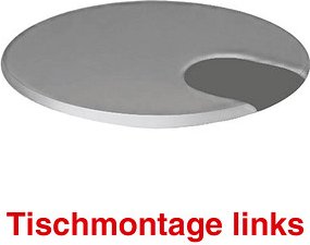 Kerkmann Move 1 Kabeldurchführung 6,0 cm silber