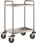 Thumbnail - B.PRO Servierwagen SW 6 x 4-2 silber 50,0 x 70,0 x 95,0 cm
