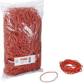 Printus Gummiringe rot, Ø 5,0 cm, 1000,0 g