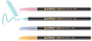 Thumbnail - edding 1200 glitzer pastell Filzstifte farbsortiert, 4 St.