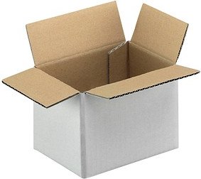 20 Nestler Wellpapp-Faltkartons 1-wellig weiß 16,0 x 11,0 x 11,7 cm Außenmaß