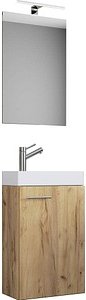 Thumbnail - VCM my bath Badmöbel-Set 3-teilig Slito 916949 honig-eiche 41,0 x 22,0 x 130,0 cm