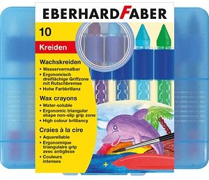 EBERHARD FABER Wachsmalstifte farbsortiert, 10 St.