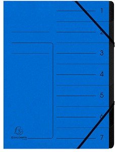Thumbnail - Exacompta Ordnungsmappe 7 Fächer blau