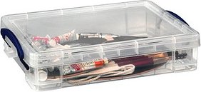 Thumbnail - Really Useful Box Aufbewahrungsbox 4,0 l transparent 39,5 x 25,5 x 8,8 cm