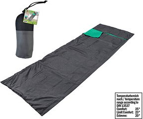 Thumbnail - HAPPY PEOPLE® Reiseschlafsack anthrazit 70,0 x 220,0 cm