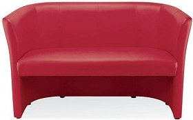 Nowy Styl 2-Sitzer Sofa Club Duo rot Kunstleder, 1 St.