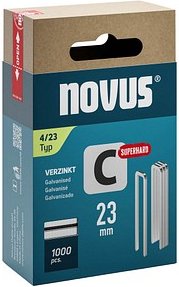 novus Tackerklammern Schmalrücken superhart 4/23, 1.000 St.
