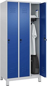 Thumbnail - CP Spind Classic Plus enzianblau, lichtgrau 080010-30 S10003, 3 Schließfächer 90,0 x 50,0 x 195,0 cm