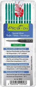 Pica Dry Wasserstrahl 4042 Ersatzminen für Tieflochmarker-Bleistift grün 2,8 mm, 10 St.