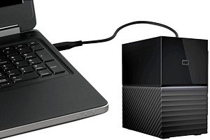 Western Digital My Book Duo 20 TB externe HDD-Festplatte schwarz