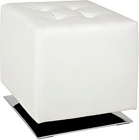 Thumbnail - HAKU Möbel Hocker 30688 weiß Kunstleder