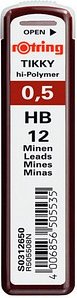 rotring Feinminen-Bleistiftminen schwarz HB 0,5 mm, 12 St.