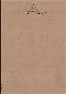 SIGEL Weihnachtsbriefpapier Christmas Tree Motiv DIN A4 100 g/qm 100 Blatt