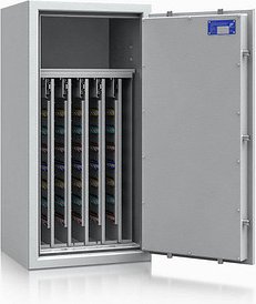 Thumbnail - ISS safe4key Schlüsseltresor lichtgrau mit 600 Haken, Doppelbartschloss, 50,0 x 42,0 x 100,0 cm, 1 St.