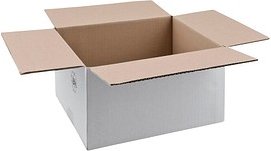 20 Nestler Wellpapp-Faltkartons 1-wellig weiß 31,0 x 24,0 x 16,7 cm Außenmaß