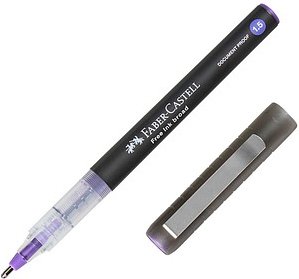 Thumbnail - FABER-CASTELL Free Ink Tintenroller grau 1,5 mm, Schreibfarbe: violett, 1 St.