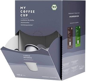 MY COFFEE CUP LUNGO INTENSO Bio-Kaffeekapseln, Arabica- und Robustabohnen 100 Portionen