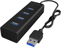 Thumbnail - RaidSonic ICY BOX® USB-Hub IB-HUB1409-U3 4-fach schwarz