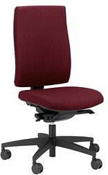 ORIGINAL STEIFENSAND Bürostuhl Ceto Comfort, CT 23501S2 257 Stoff rot, Gestell schwarz
