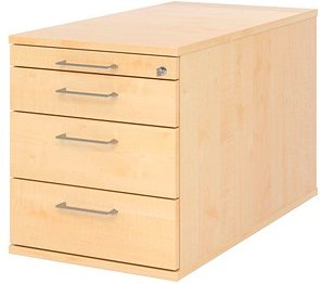 HAMMERBACHER Popular Rollcontainer ahorn 4 Auszüge 42,8 x 80,0 x 51,2 cm