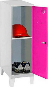 Simonrack Spind SIMONLOCKER DISM SINGLE grau, pink 8425437120732, 1 Schließfach 30,0 x 50,0 x 101,5 cm