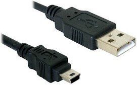 Thumbnail - DeLOCK USB 2.0 A/Mini USB 2.0 B Kabel 1,8 m schwarz