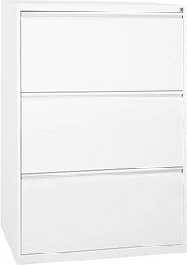 Gürkan Hängeregistraturschrank verkehrsweiß 3 Schubladen 76,0 x 62,0 x 101,0 cm