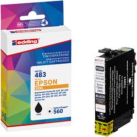 Thumbnail - edding EDD-483 schwarz Druckerpatrone kompatibel zu EPSON 29XL / T2991XL