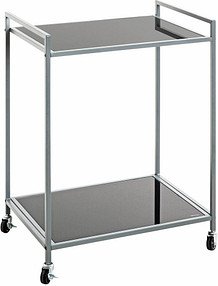 HAKU Möbel Servierwagen grau 50,0 x 36,0 x 69,0 cm