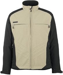Thumbnail - MASCOT® Herren Softshelljacke DRESDEN khaki, schwarz Größe M