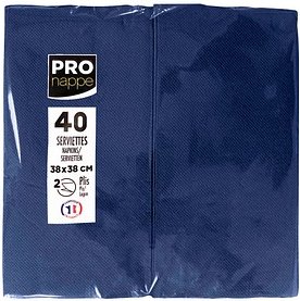 PROnappe Servietten marineblau 2-lagig 38,0 x 38,0 cm, 40 St.