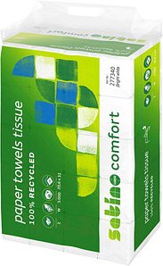 Satino Papierhandtücher 277340 comfort Interfold-Falzung 2-lagig 3.000 Tücher