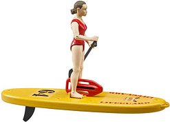 bruder bworld 62785 Life Guard mit Stand up Paddle Spielfiguren-Set