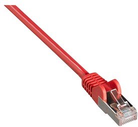 goobay RJ-45 Netzwerkkabel 1,0 m rot bis zu 1,00 Gbit/Sek. bis zu 100 MHz, 1 St.