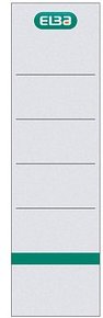 Thumbnail - ELBA Einsteck-Rückenschilder weiß für 8,0 cm Rückenbreite, 10 St.