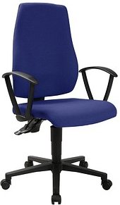 Topstar Bürostuhl MAXX 500, M500RG26 Stoff blau, Gestell schwarz