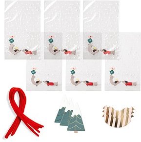 folia PP-Bodenbeutel MERRY WOOFMAS 14,5 x 23,5 cm 6 St.