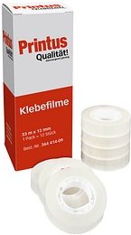 Printus Klebefilm transparent 12,0 mm x 33,0 m 12 Rollen