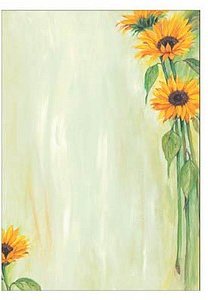 Thumbnail - SIGEL Motivpapier Sunflower Motiv DIN A4 90 g/qm 25 Blatt