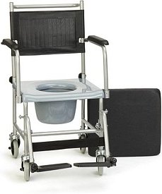 Thumbnail - RUSSKA Toilettenstuhl fahrbar 17502100 schwarz, 1 St.