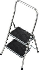 Thumbnail - KRAUSE Klapptritt MONTO Toppy XL silber 2 Stufen, H: 115,0 cm