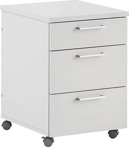 Thumbnail - MÖBELPARTNER 1500 Rollcontainer lichtgrau 3 Auszüge 41,0 x 49,6 x 60,1 cm