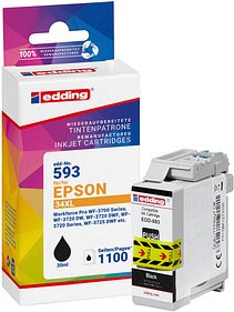 Thumbnail - edding EDD-593 schwarz Druckerpatrone kompatibel zu EPSON 34XL / T3471XL