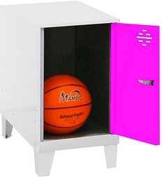 Simonrack Spind SIMONLOCKER DISM weiß, pink 8425437119996, 1 Schließfach 30,0 x 50,0 x 57,5 cm