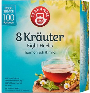 TEEKANNE 8 Kräuter Tee 100 Portionen