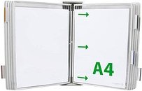 tarifold Wand-Sichttafelsystem 427102 DIN A4 weiß mit 10 St. Sichttafeln, 1 St.