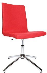 Thumbnail - Topstar Besucherstuhl Cube EA290 L51 rot Stoff