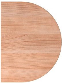 HAMMERBACHER Anbautisch höhenverstellbar Haziender nussbaum, silber halbrund 60,0 x 80,0 x 65,5 - 82,5 cm